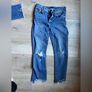 MOTHER insider crop step chew